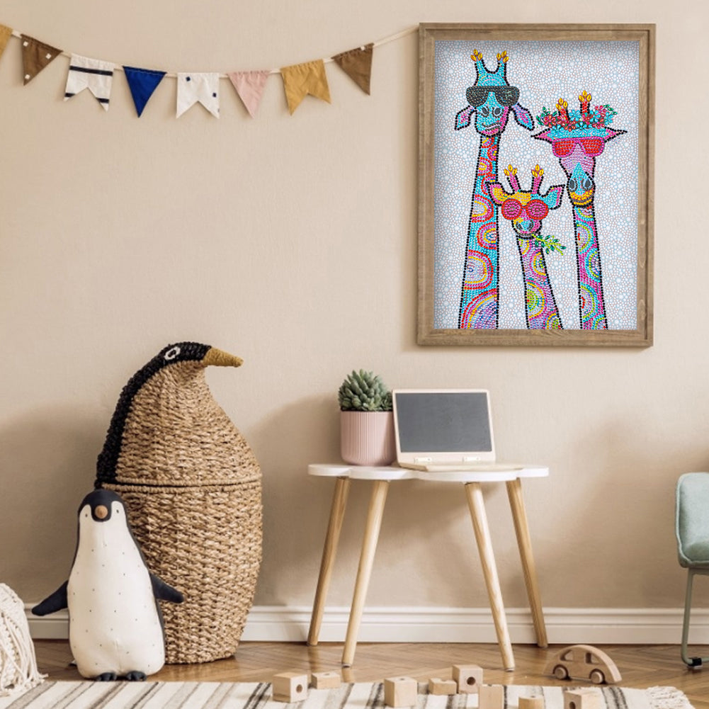 Giraffe - Special Shaped Drill Diamond Painting 30*40CM