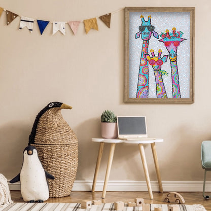 Giraffe - Special Shaped Drill Diamond Painting 30*40CM