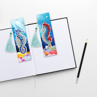 2pcs Diamond Painting Bookmark DIY Special Shaped Drill Animal Tassel Craft