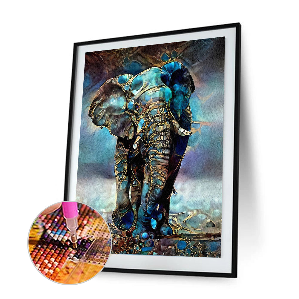 Elehpant - Full Round Drill Diamond Painting 30*40CM