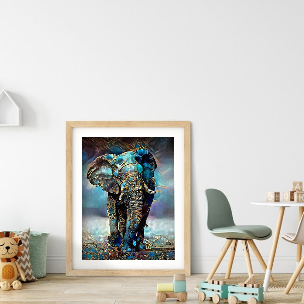 Elehpant - Full Round Drill Diamond Painting 30*40CM