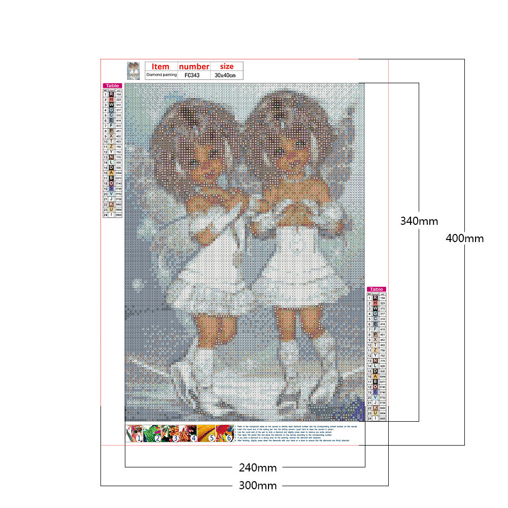 Cartoon Doll - Full Square Drill Diamond Painting 30*40CM