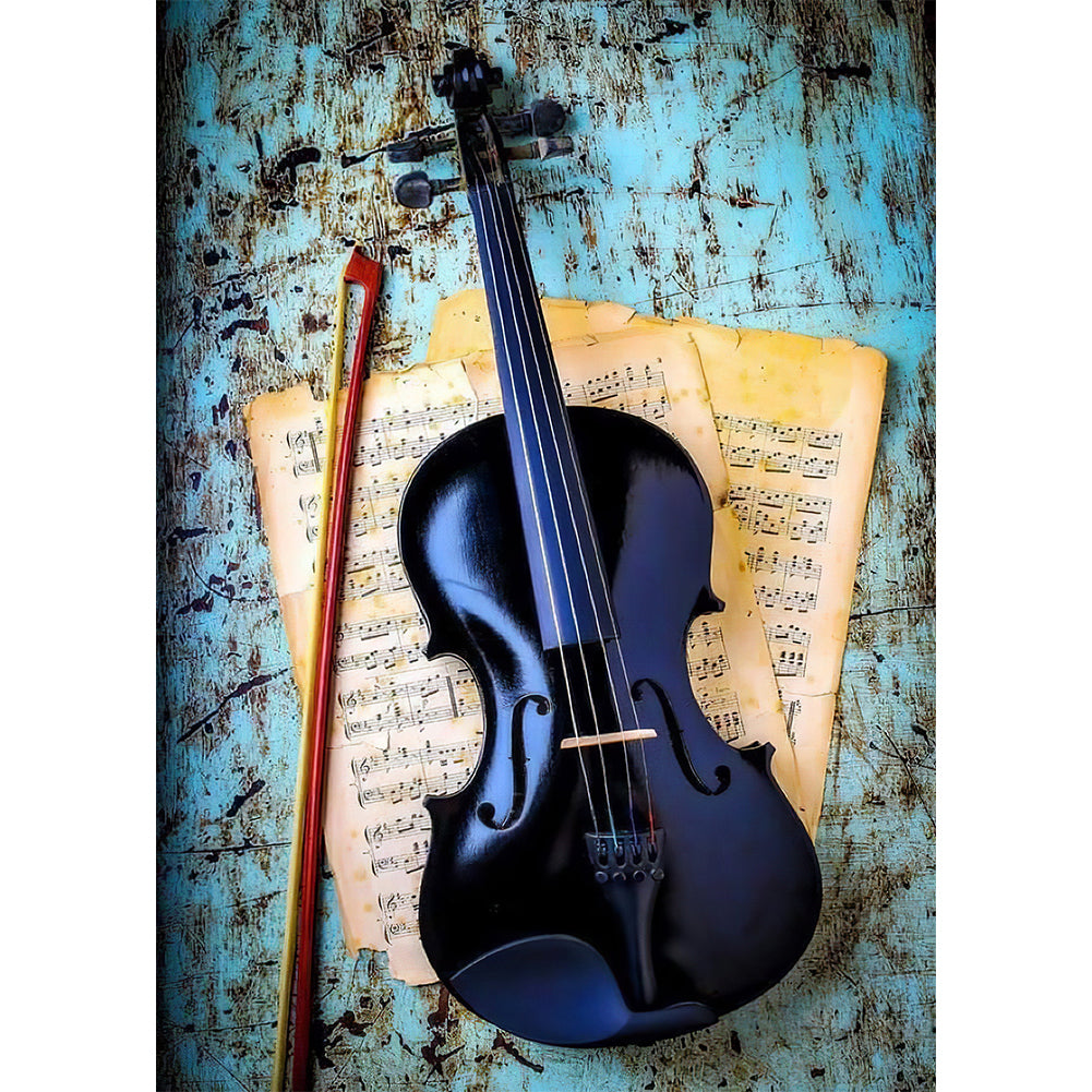 Violin - Full Round Drill Diamond Painting 30*40CM