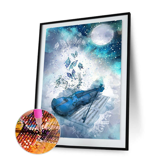 Violin - Full Round Drill Diamond Painting 30*40CM