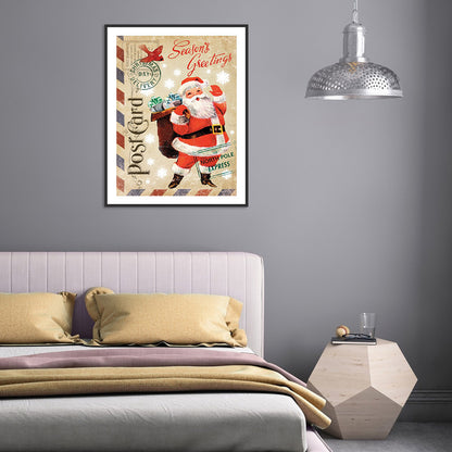 Santa Claus - Full Round Drill Diamond Painting 30*40CM