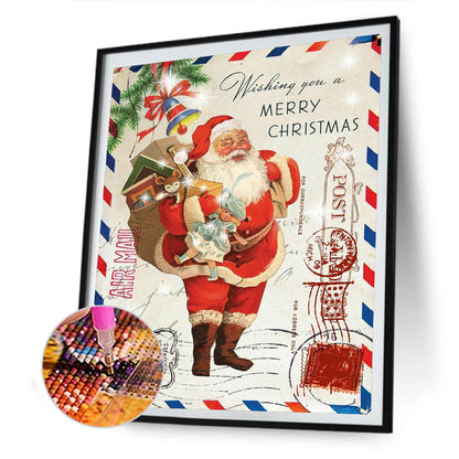 Santa Claus - Full Round Drill Diamond Painting 30*40CM