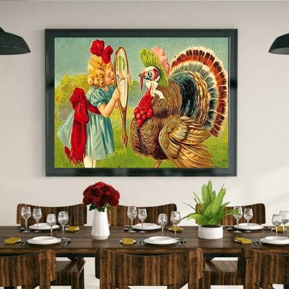 Turkey Girl - Full Round Drill Diamond Painting 40*30CM