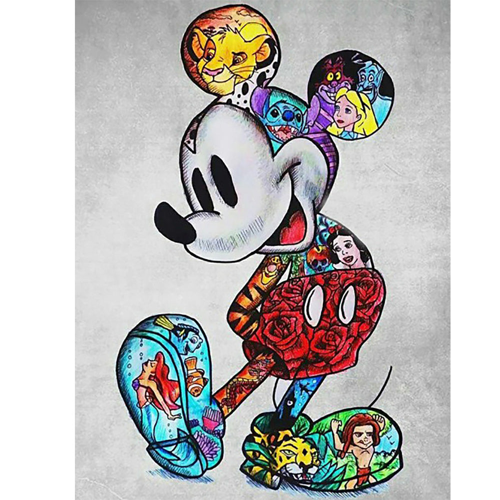 Cartoon Mouse - Full Round Drill Diamond Painting 30*40CM