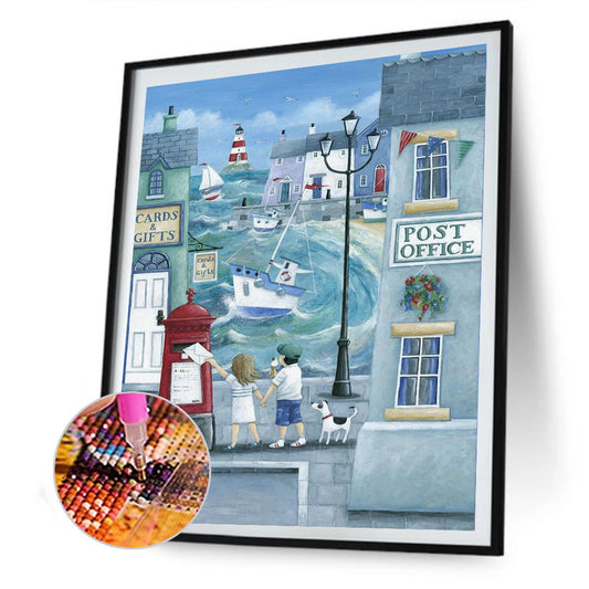 Childhood Seascape - Full Round Drill Diamond Painting 30*40CM