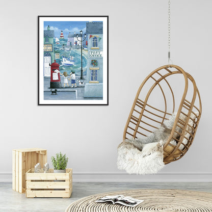 Childhood Seascape - Full Round Drill Diamond Painting 30*40CM