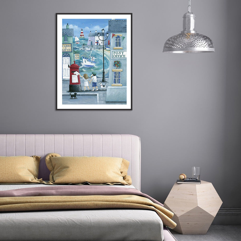 Childhood Seascape - Full Round Drill Diamond Painting 30*40CM