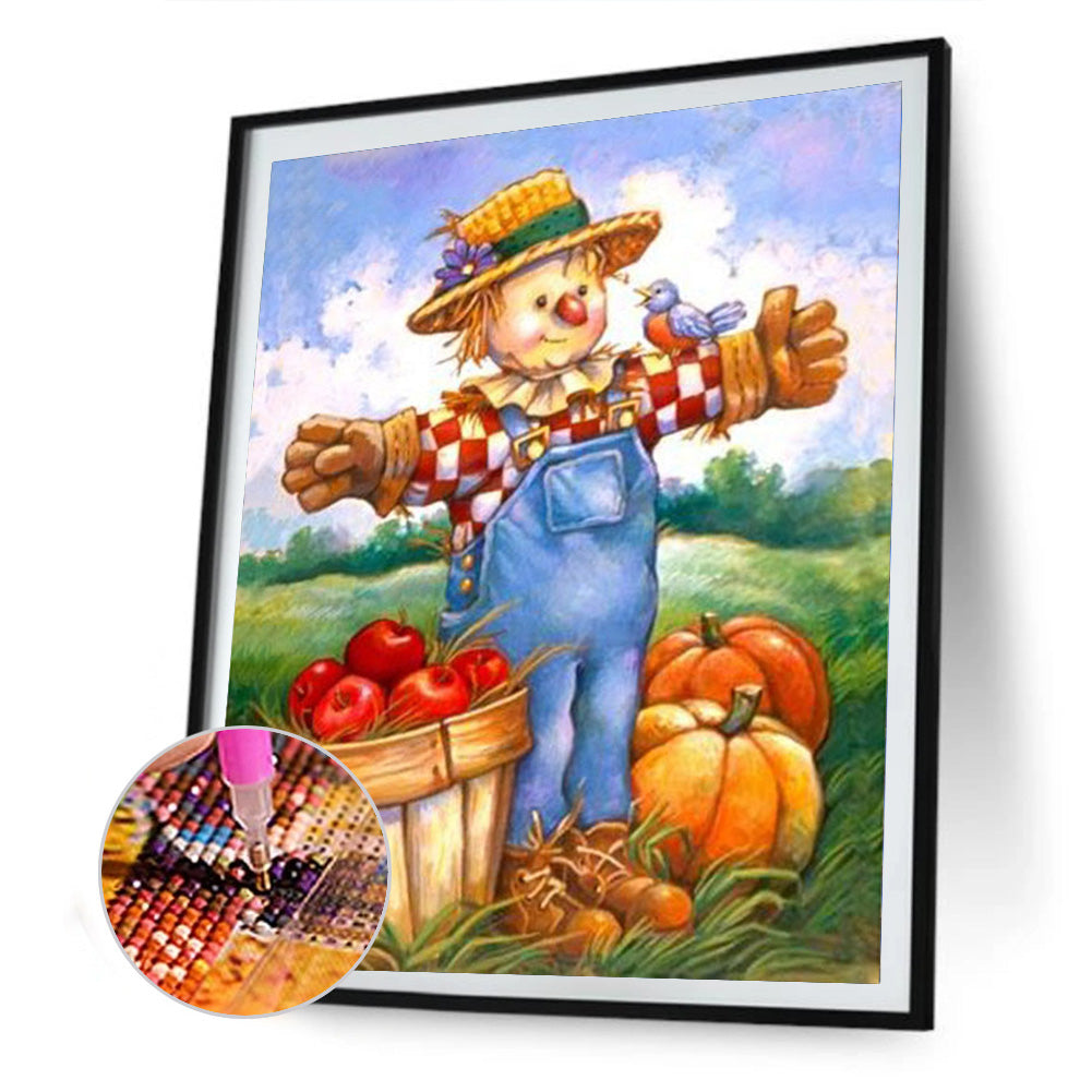 Pumpkin - Full Round Drill Diamond Painting 30*40CM