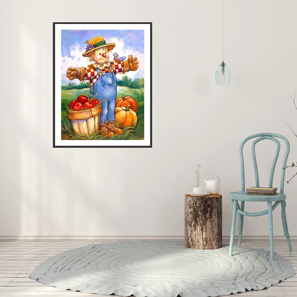 Pumpkin - Full Round Drill Diamond Painting 30*40CM