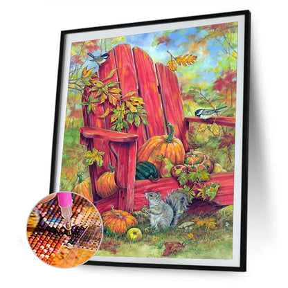 Pumpkin - Full Round Drill Diamond Painting 30*40CM