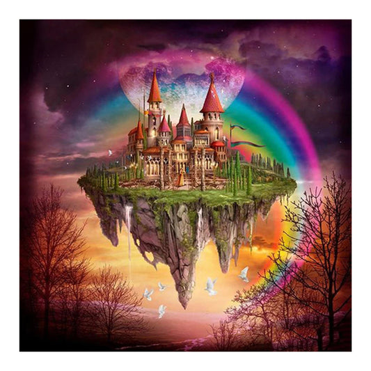 Rainbow Castle - Full Round Drill Diamond Painting 30*30CM