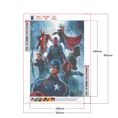 Avenger - Full Round Drill Diamond Painting 30*40CM