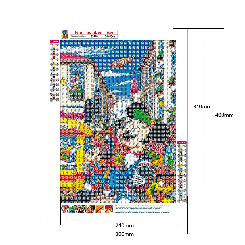 Cartoon Mouse - Full Round Drill Diamond Painting 30*40CM