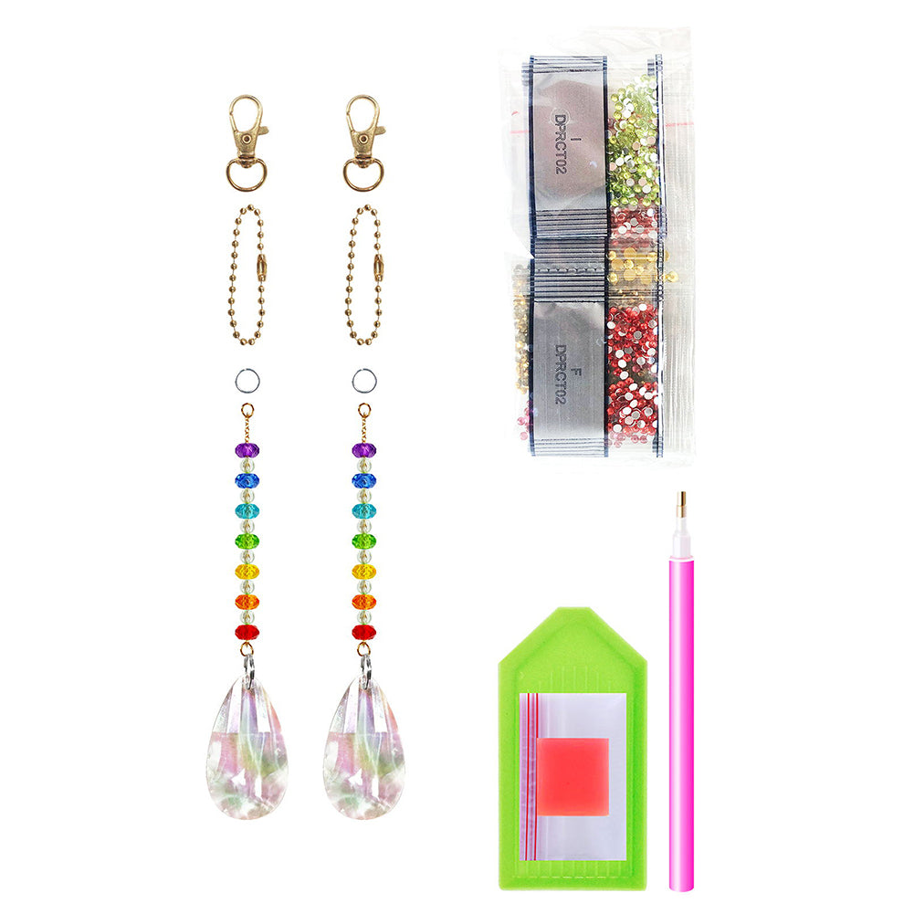 DIY Special Shaped Crystal Drill Diamond Painting Kit Hanging Pendant Craft