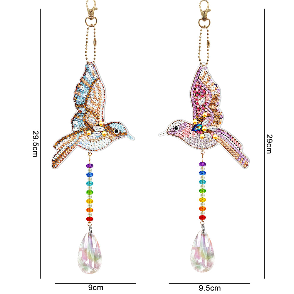 DIY Special Shaped Crystal Drill Diamond Painting Kit Hanging Pendant Craft