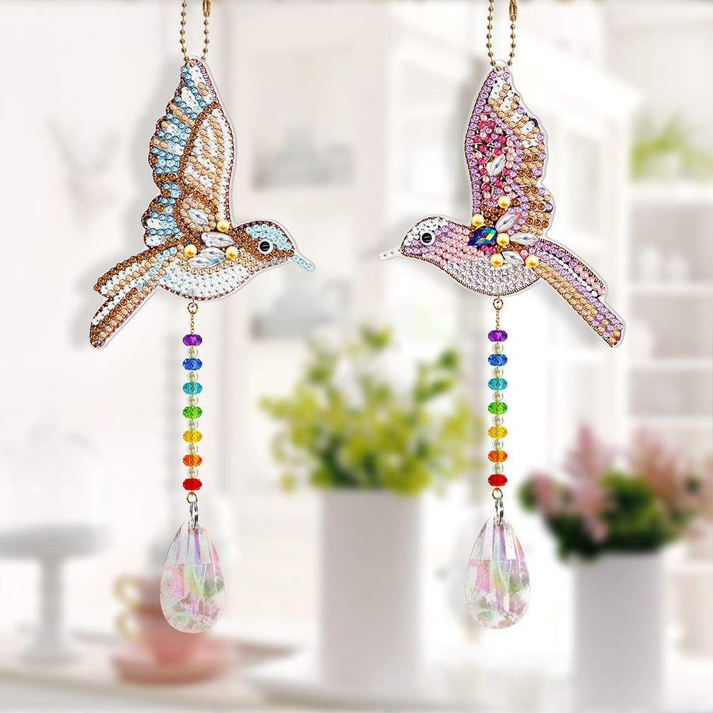 DIY Special Shaped Crystal Drill Diamond Painting Kit Hanging Pendant Craft