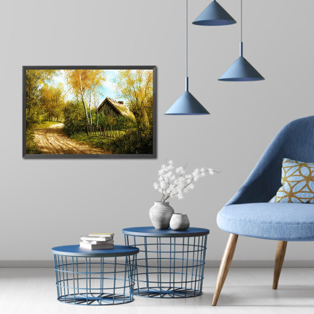 Landscape - Full Round Drill Diamond Painting 60*40CM