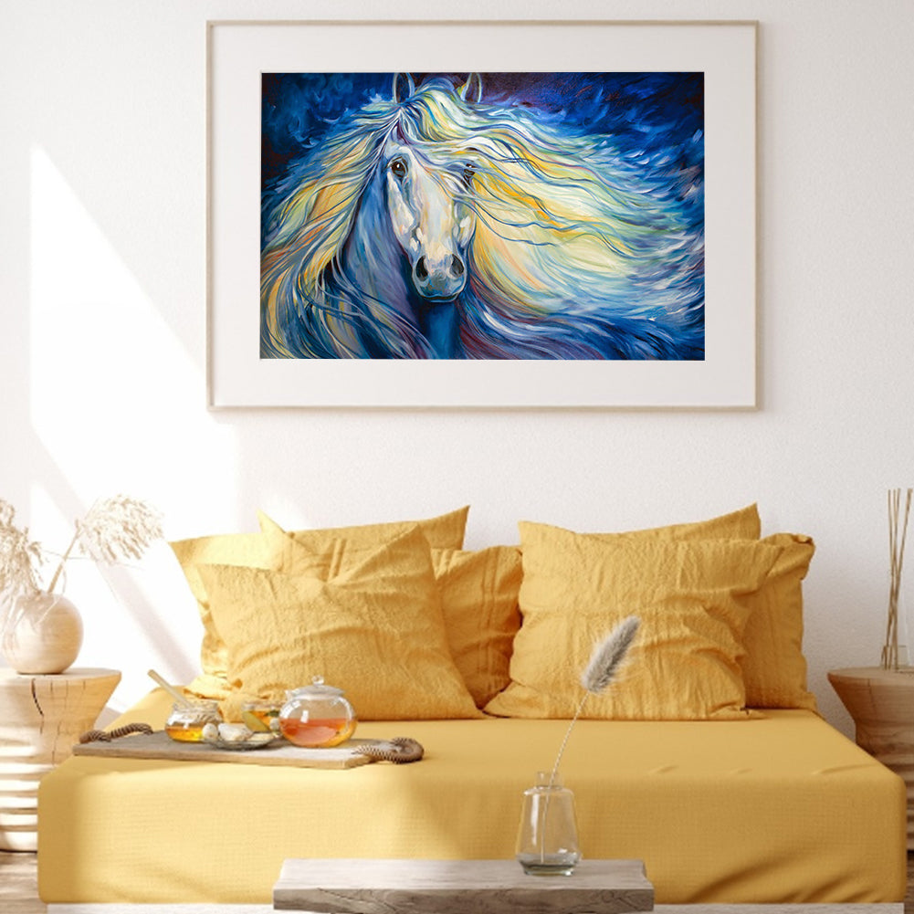 Flowing Horse - Full Round Drill Diamond Painting 40*30CM