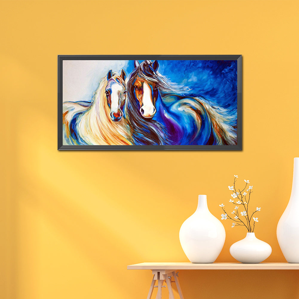 Horse - Full Round Drill Diamond Painting 60*30CM