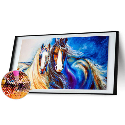 Horse - Full Round Drill Diamond Painting 60*30CM