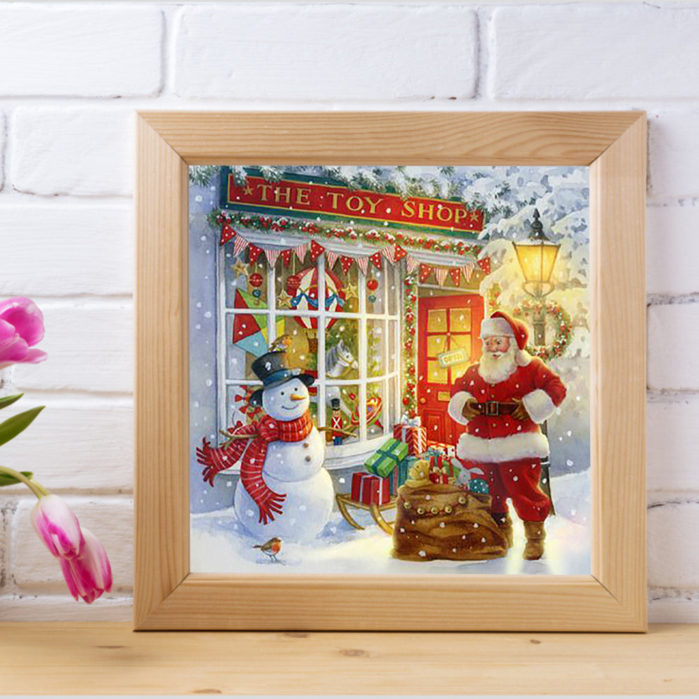 Santa - Full Round Drill Diamond Painting 30*30CM