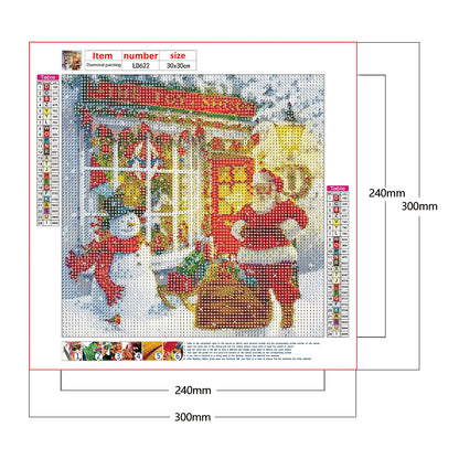 Santa - Full Round Drill Diamond Painting 30*30CM