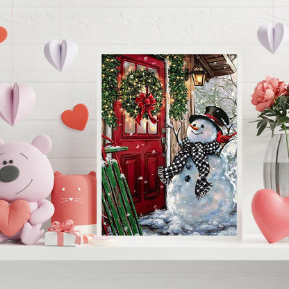 Snowman - Full Round Drill Diamond Painting 30*40CM