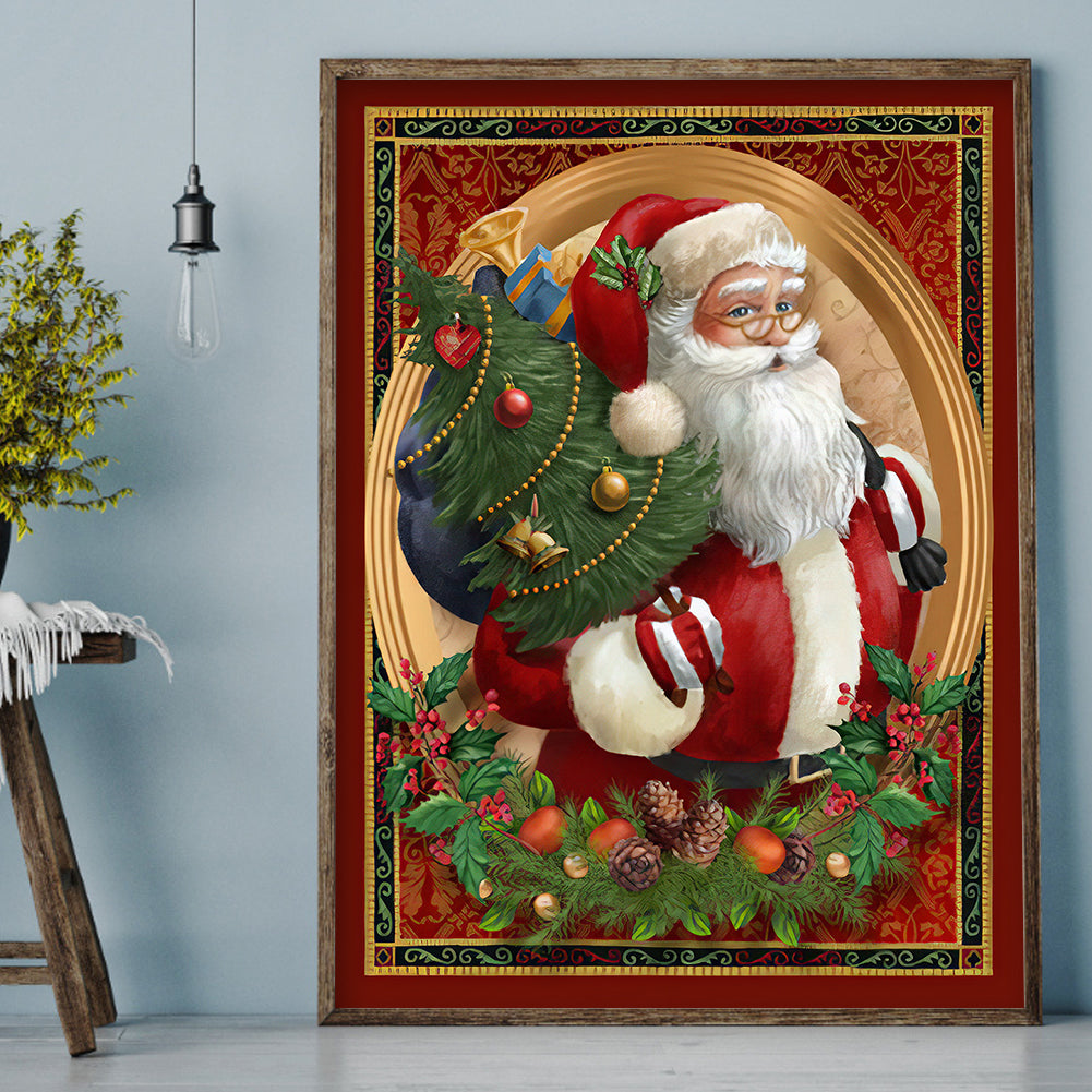 Christmas - Full Round Drill Diamond Painting 30*40CM