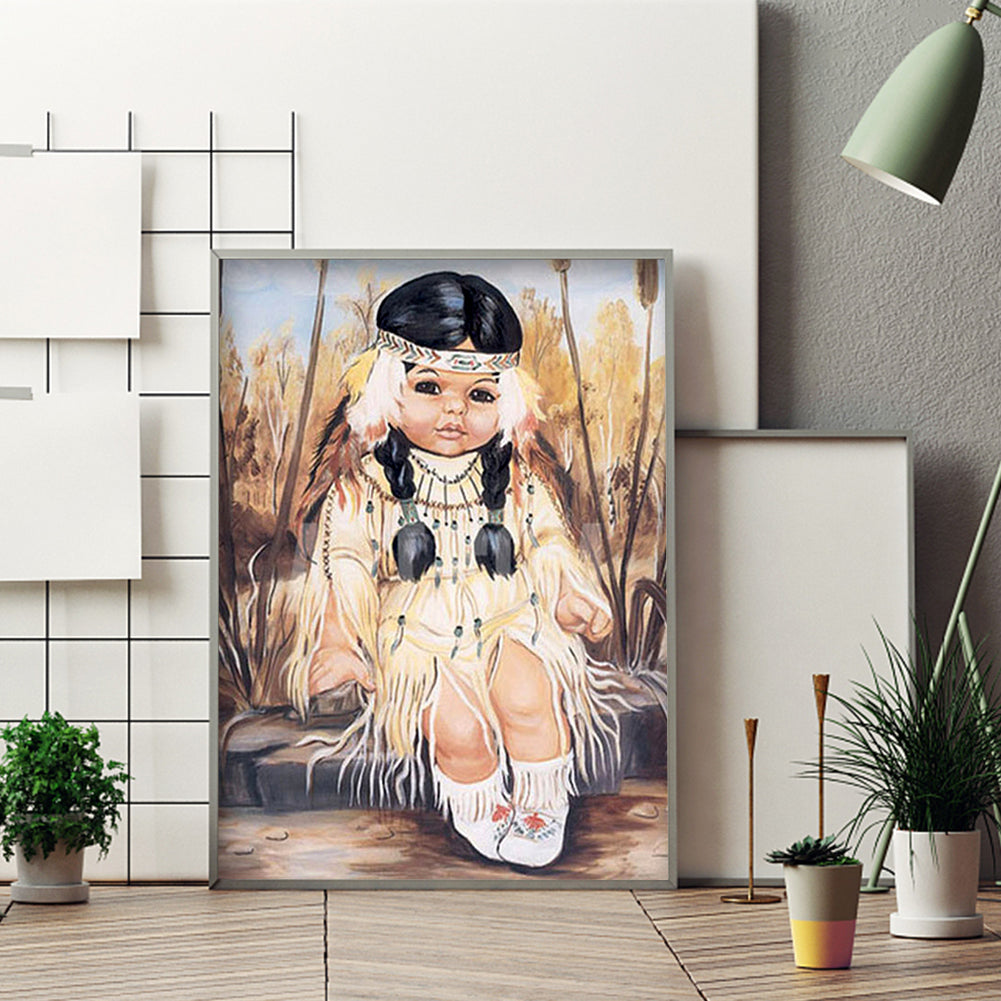 Girl - Full Square Drill Diamond Painting 40*50CM