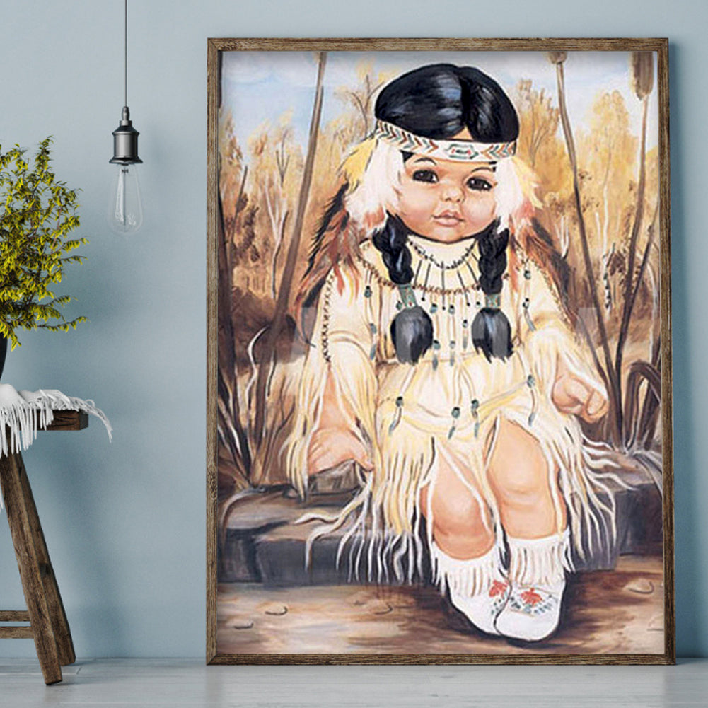 Girl - Full Square Drill Diamond Painting 40*50CM