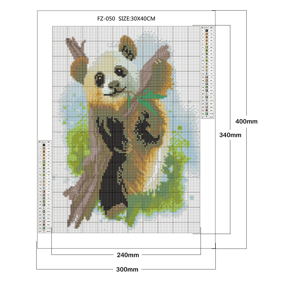 Panda - Full Square Drill Diamond Painting 30*40CM