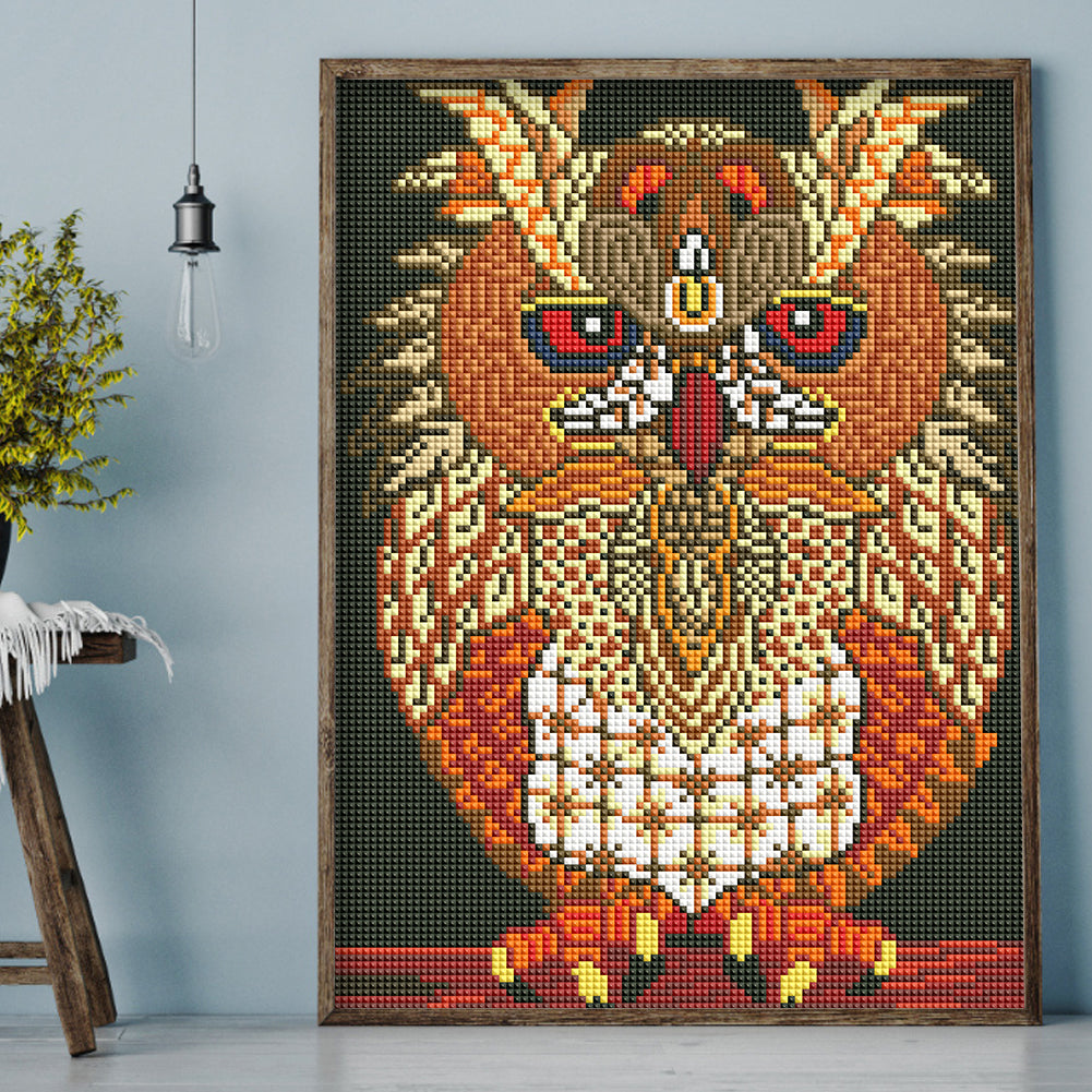 Owl - Full Square Drill Diamond Painting 30*40CM