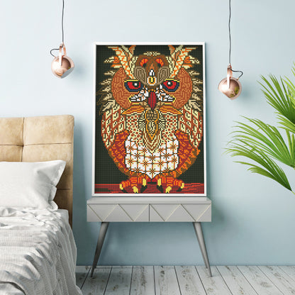 Owl - Full Square Drill Diamond Painting 30*40CM