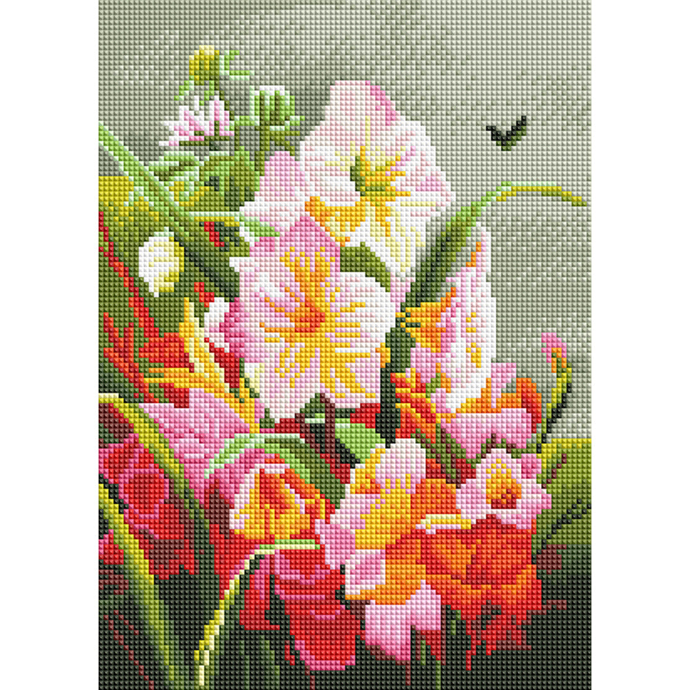 Flower Bunch - Full Square Drill Diamond Painting 30*40CM