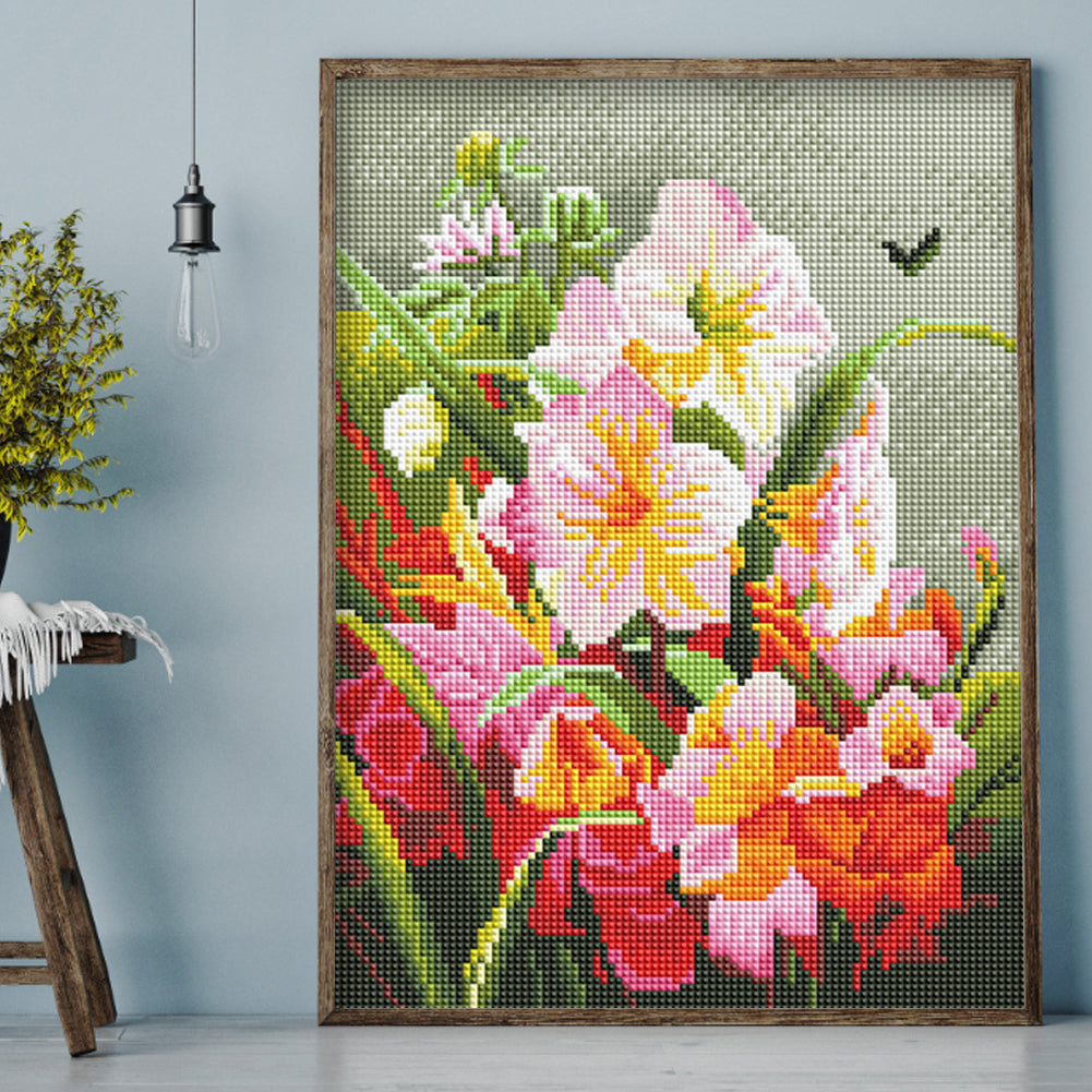 Flower Bunch - Full Square Drill Diamond Painting 30*40CM