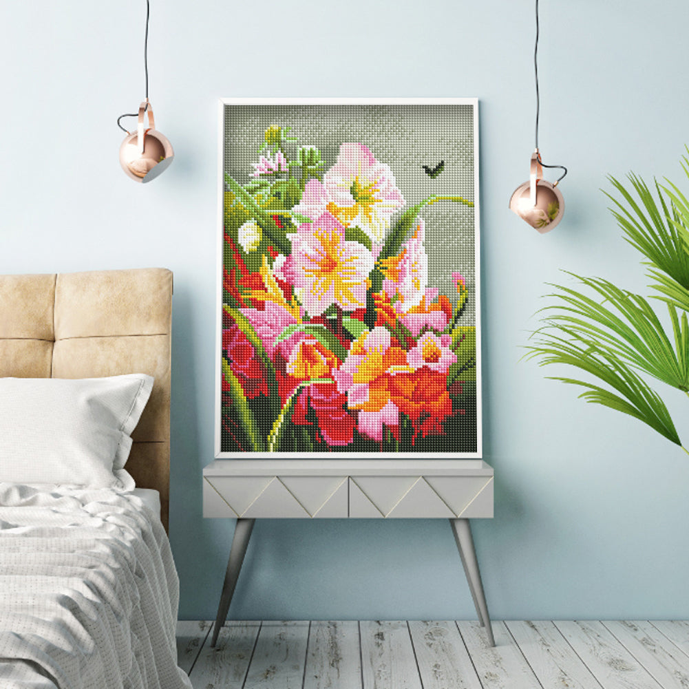 Flower Bunch - Full Square Drill Diamond Painting 30*40CM