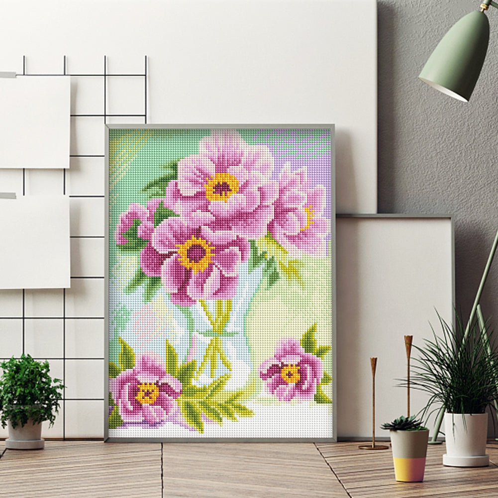 Flower Bunch - Full Square Drill Diamond Painting 30*40CM