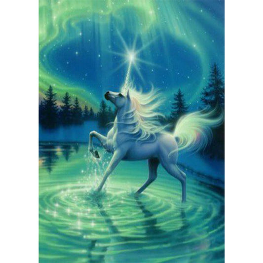 Cartoon Unicorn - Special Shaped Drill Diamond Painting 30*40CM