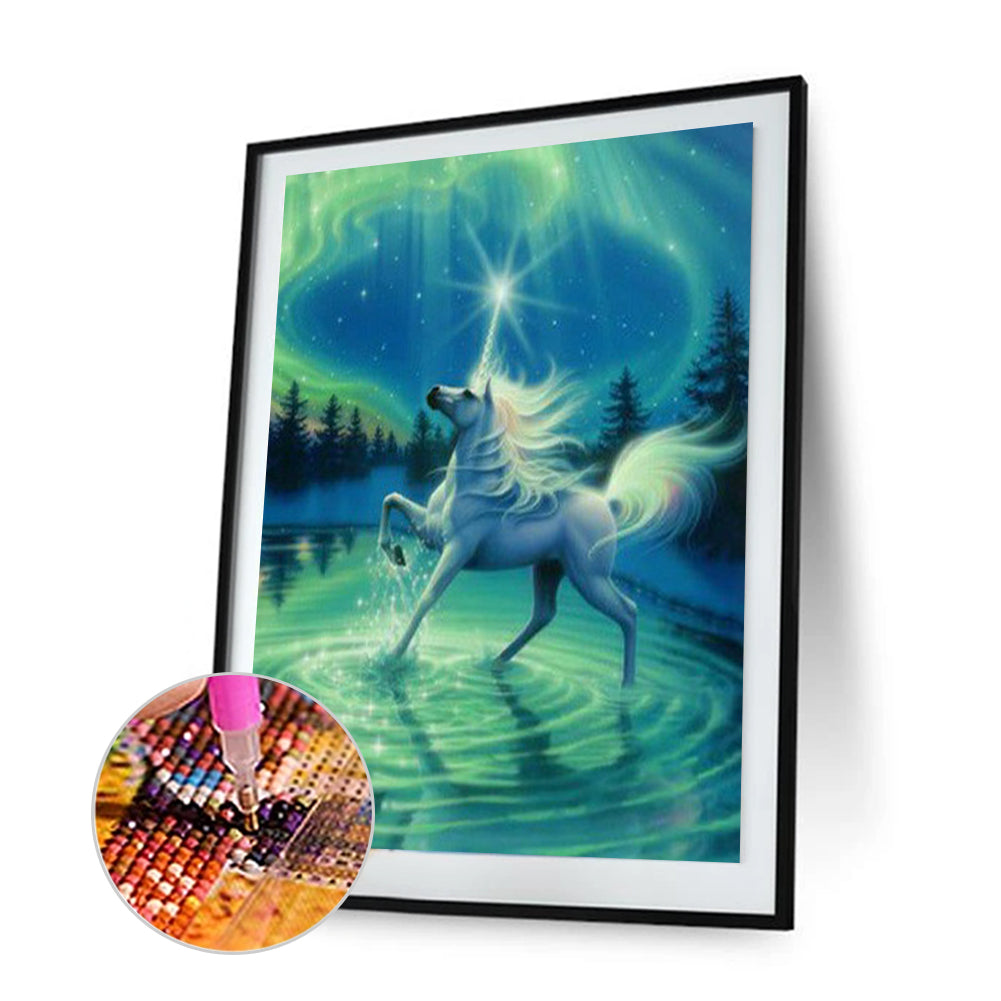 Cartoon Unicorn - Special Shaped Drill Diamond Painting 30*40CM