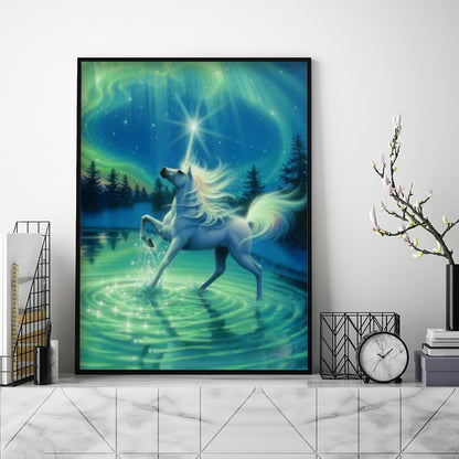 Cartoon Unicorn - Special Shaped Drill Diamond Painting 30*40CM