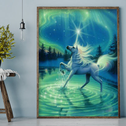 Cartoon Unicorn - Special Shaped Drill Diamond Painting 30*40CM