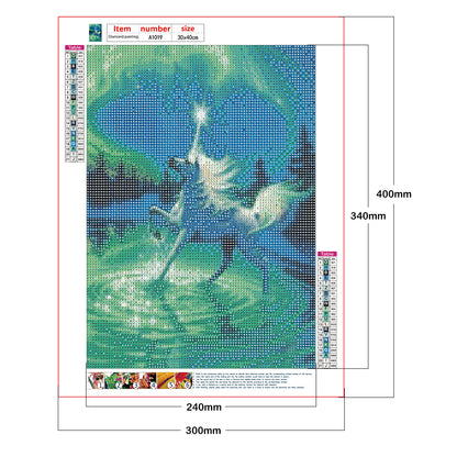 Cartoon Unicorn - Special Shaped Drill Diamond Painting 30*40CM