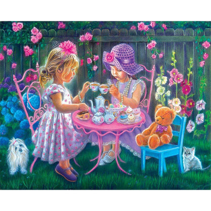 Sisters - Full Round Drill Diamond Painting 50*40CM