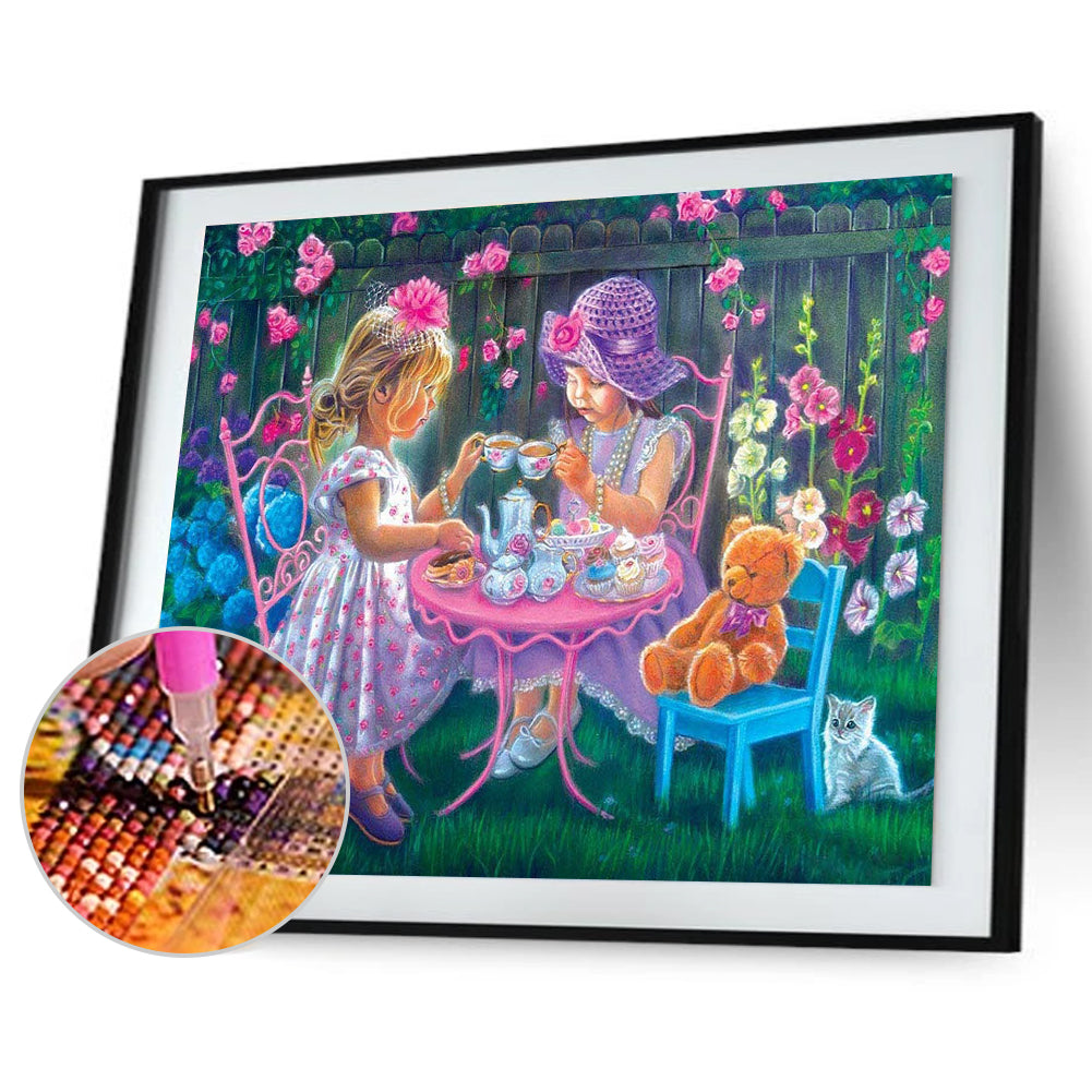 Sisters - Full Round Drill Diamond Painting 50*40CM