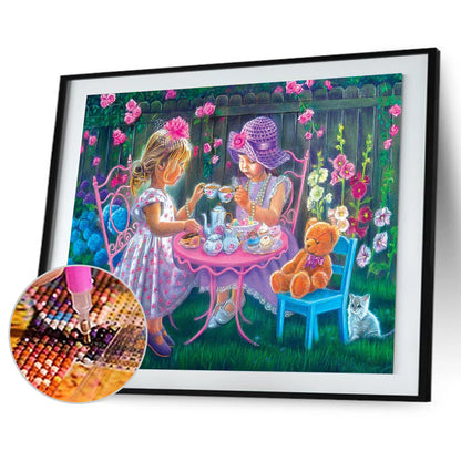 Sisters - Full Round Drill Diamond Painting 50*40CM