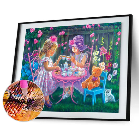 Sisters - Full Round Drill Diamond Painting 50*40CM